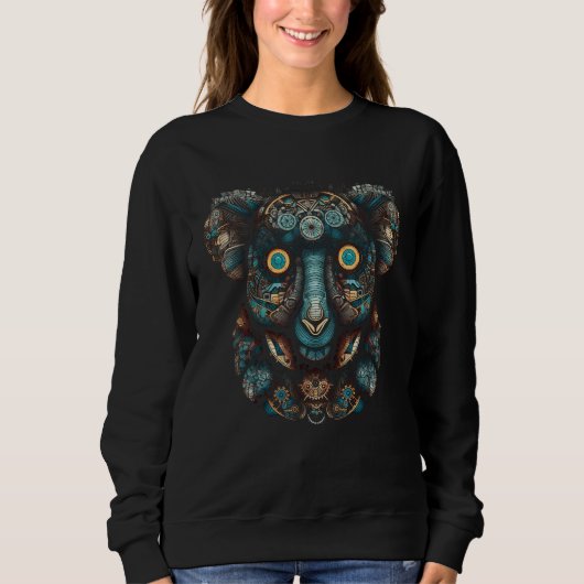 Koala Figurative Fantasy Mandala Animal Koala Trui (Voorkant)