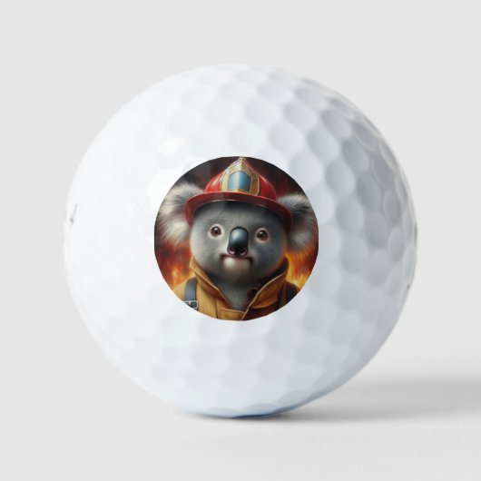 Koala Firefighter Golfballen (Voorkant)