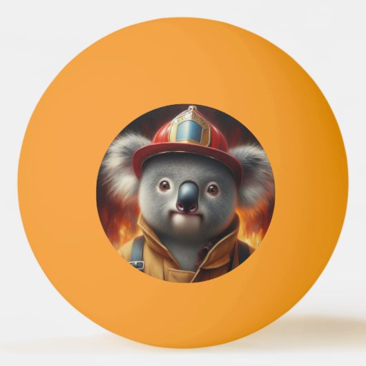 Koala Firefighter Pingpongbal (Voorkant)