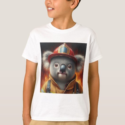 Koala Firefighter T-shirt (Voorkant)
