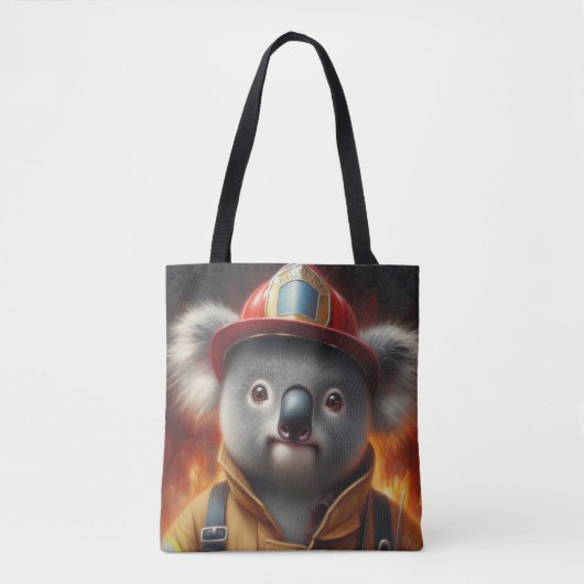 Koala Firefighter Tote Bag (Voorkant)