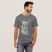 Koala Fisher Vissen rod Gevist T-shirt (Voorkant volledig)