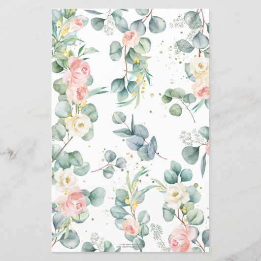 Koala Floral Greenery Baby Predictions and Advice (Achterkant)