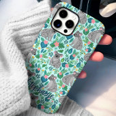 Koala Floral Pattern Aangepaste naam Case-Mate iPhone Case