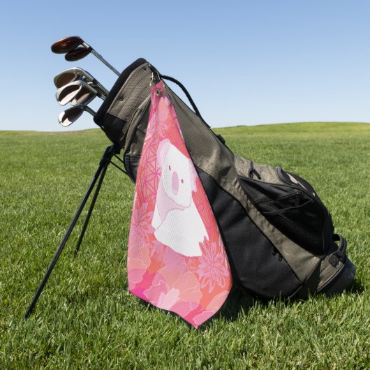 Koala Flower of life Golfhanddoek (Groen)