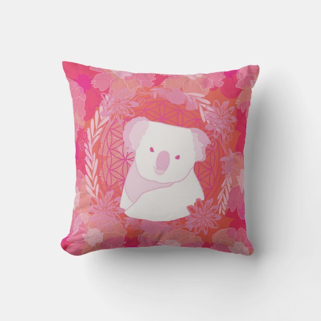 Koala Flower of life Kussen (Voorkant)