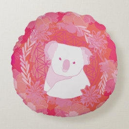 Koala Flower of life Rond Kussen