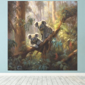 Koala Forest Dreams Canvas Afdruk (Insitu (Houten vloer))