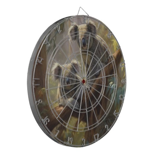 Koala Forest Dreams Dartbord (Voorkant Links)