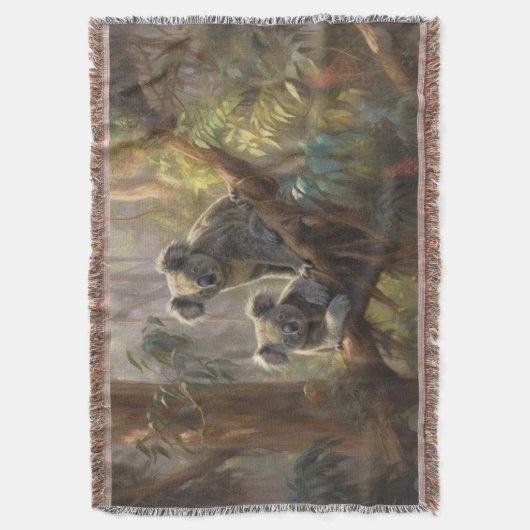 Koala Forest Dreams Deken (Voorkant Verticaal)
