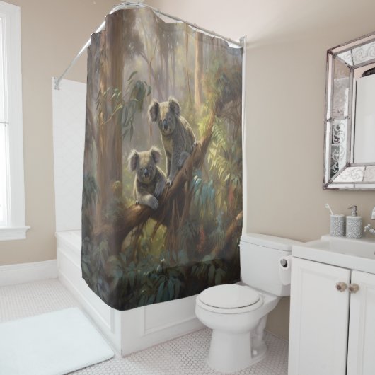 Koala Forest Dreams Douchegordijn (In situ)