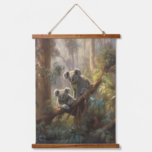 Koala Forest Dreams Hangend Wandkleed (Voorkant)