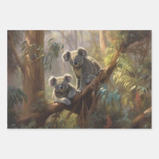 Koala Forest Dreams Inpakpapier Vel (Voorkant 3)