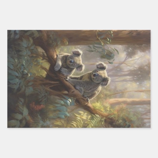 Koala Forest Dreams Inpakpapier Vel (Voorkant 2)
