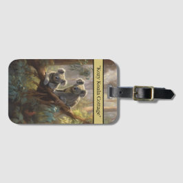 Koala Forest Dreams, op maat Bagagelabel