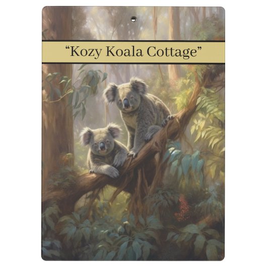 Koala Forest Dreams, op maat Klembord (Achterkant)