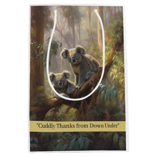 Koala Forest Dreams, op maat Medium Cadeauzakje (Voorkant)