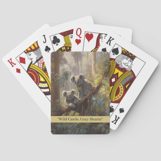 Koala Forest Dreams, op maat Pokerkaarten (Achterkant)