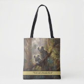 Koala Forest Dreams, op maat Tote Bag (Voorkant)