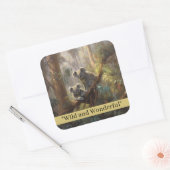 Koala Forest Dreams, op maat Vierkante Sticker (Envelop)