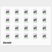 Koala, funny animal joke, animal pun ronde sticker (Vel)
