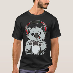 Koala Gamer Gaming Online Videogames Controller H T-shirt