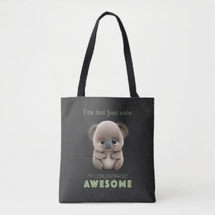 Koala Geconcentreerd Geweldige Leuk Schattig Grapp Tote Bag