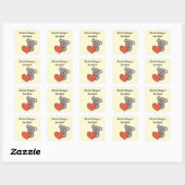Koala gepersonaliseerde boekplaat sticker (Vel)