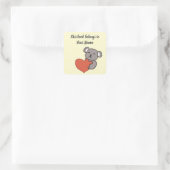 Koala gepersonaliseerde boekplaat sticker (Tas)