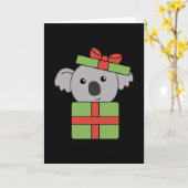 Koala Gift Cute Animals voor kinderen Kaart (Gele Bloem)