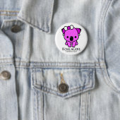 Koala Girl Ronde Button 5,7 Cm (In situ)