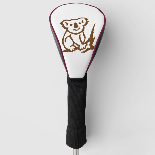 Koala Golf Hoofdbeschermers Golfheadcover (Voorkant)