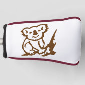 Koala Golf Kophoezen Golfheadcover (Voorkant)