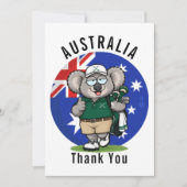 Koala golfer bedankkaart (Voorkant)