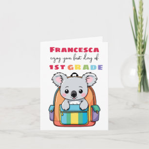 Koala Graad G Groet Verjaardagskaart Eerste Dag Sc Kaart