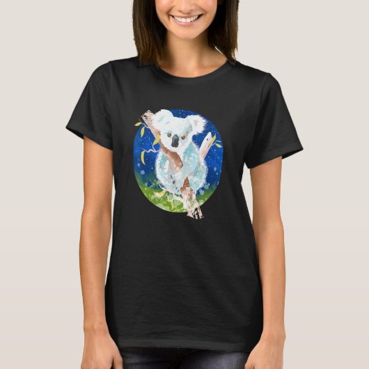 Koala Grafische Vrouwen Koala T-shirt (Voorkant)
