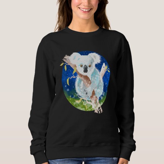 Koala Grafische Vrouwen Koala Trui (Voorkant)