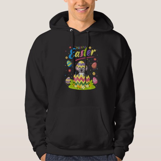 Koala Grappig Paasei Koala Gelukkig Pasen Hoodie (Voorkant)