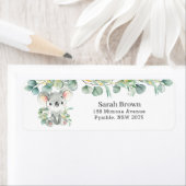 Koala Greenery Eucalyptus Return Address Label (Insitu)