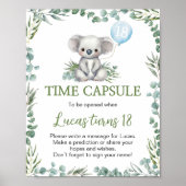 Koala Greenry Verjaardagsfeest Tijd Capsule Sign Poster (Voorkant)