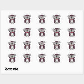 Koala Halloween Cute Devil Kinder Vampire Costume  Ronde Sticker (Vel)