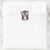 Koala Halloween Cute Devil Kinder Vampire Costume  Ronde Sticker (Tas)