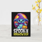 Koala Halloween Enge Trick or treat Spooky Koala Kaart (Gele Bloem)