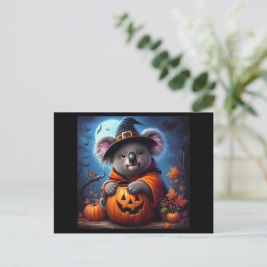 Koala Halloween kostuum Briefkaart (Staand voorkant)