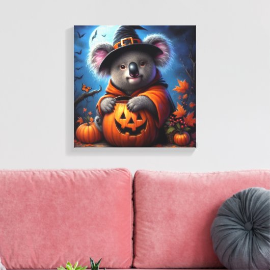 Koala Halloween kostuum Canvas Afdruk (Insitu (Woonkamer))