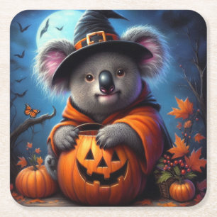 Koala Halloween kostuum Kartonnen Onderzetters