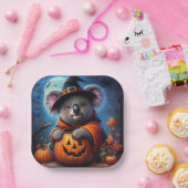 Koala Halloween kostuum Papieren Bordje (Feest)