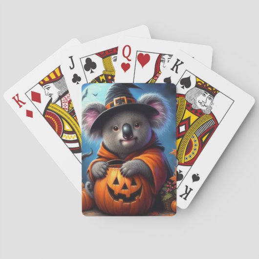 Koala Halloween kostuum Pokerkaarten (Achterkant)