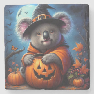 Koala Halloween kostuum Stenen Onderzetter