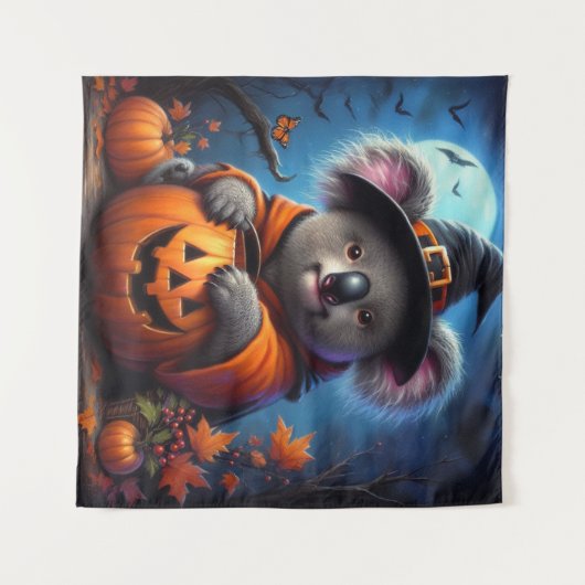 Koala Halloween kostuum Wandkleed (Voorkant (horizontaal))